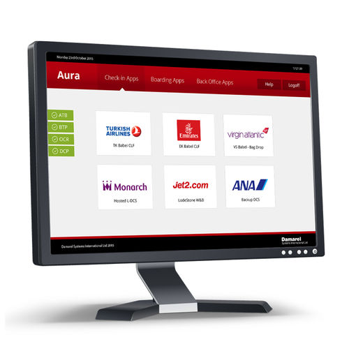 Passenger management software - Aura - Damarel Systems International - automation / control / for airport