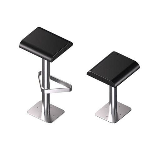 Steel floor fixed stool - Bridge - OMK Design Ltd