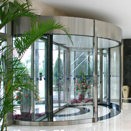 Automatic revolving door - Duotour - Boon Edam - security / for airport