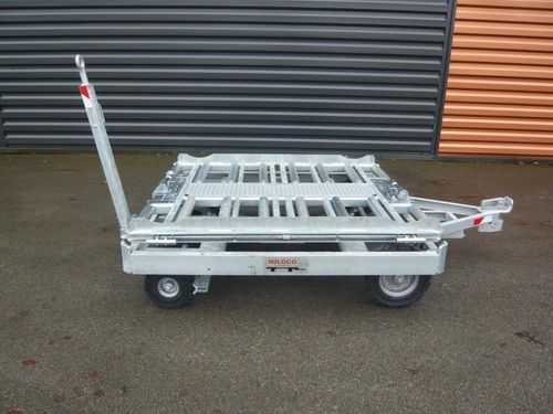 Container dolly - MS 1500 45 - Miloco GSE International - for ULD / 2-axle / for air cargo