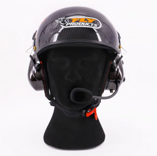 Free flight helmet - H007 - FLY PRODUCTS - open face / with chin rest / connection technology