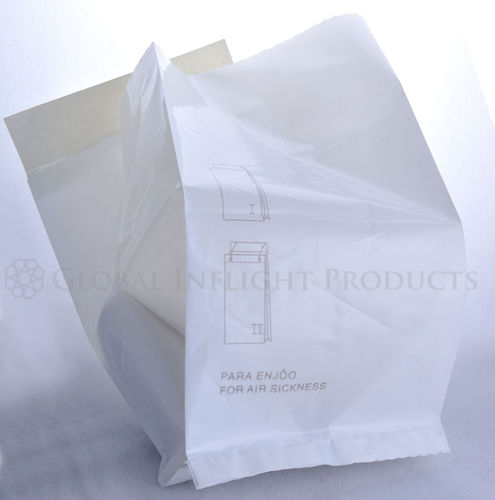 Aircraft sick bag - Pinched Bottom - Global Inflight Products - paper