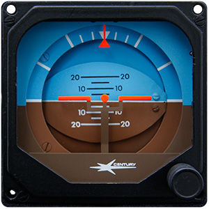 Electronic artificial horizon - Century Flight Systems lnc. - 3-inch ...