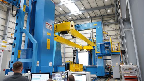 Electric riveting machine - IPAC  - Broetje-Automation - for rivets / for aeronautics / automated