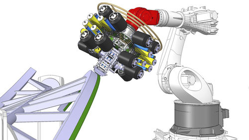 Loading robotic cell - STAXX FLEX  - Broetje-Automation - for aeronautics / automatic