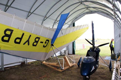 Helicopter hangar - McGregor Hangars - temporary / for airport