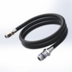Air hose - NB307010-2M - Newbow Aerospace - rubber / steel / high-pressure