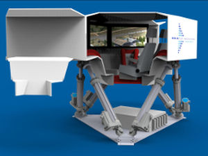 Flight simulation cabin - MP525 - MERLIN SIMULATION - training / for research and development / recreational