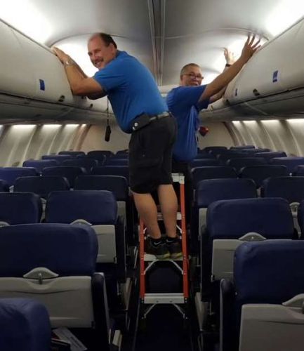 Maintenance stepladder - 4MINIDUAL - LockNClimb, LLC - for airplane