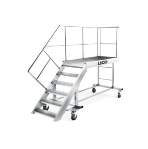 Fuselage access platform - MP TYPE A - Lico Stahl- und Kunststofftechnik GmbH - maintenance / movable