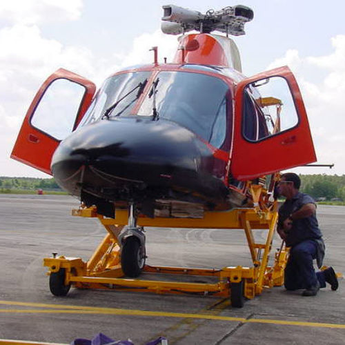 Helicopter transporter - AW 109 - O.M.A.R. Technology - for airport