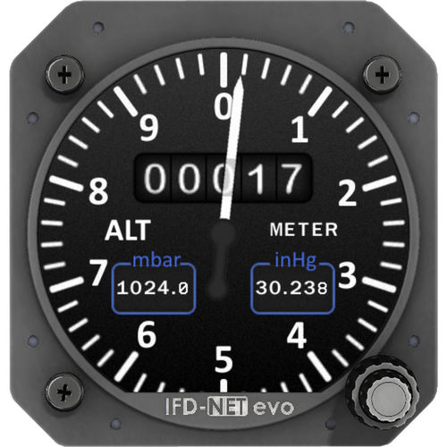 Analog altimeter EVO BARO M.A.V. AVIONIC SRL meters / for aircraft