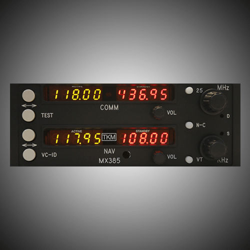 Glide slope NAV/COM - MX385  - TKM Avionics - panel-mount / for aircraft