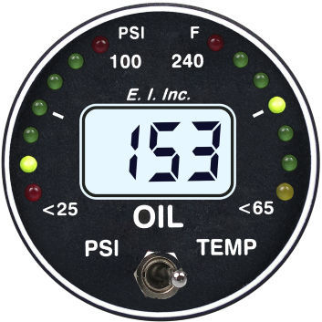 Temperature gauge - OPT-1  - Electronics International - pressure / analog / oil