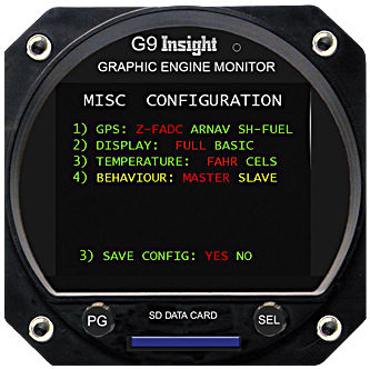 Temperature gauge - G9  - Insight Instrument Corp. - flow / digital / fuel