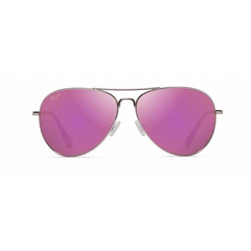 Sun glasses - MAVERICKS - Maui Jim Sunglasses - for pilot / titanium / silicone