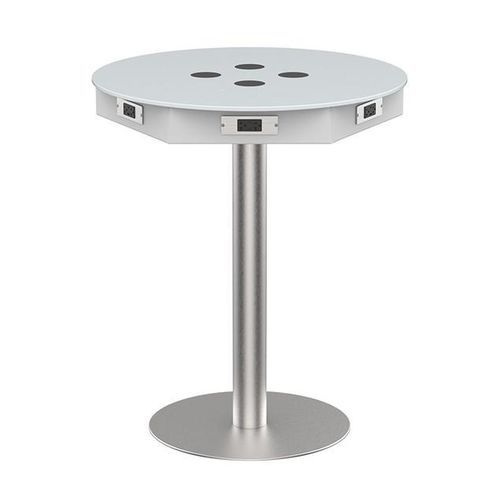 Airport charging station - SOLOMON 36 - Parabit Systems - with table / for mobile phone / for laptop
