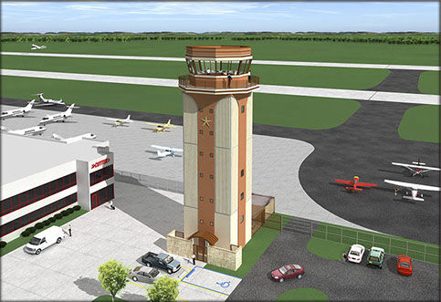 Airport control tower - McKinney  - AJT Engineering - ATC