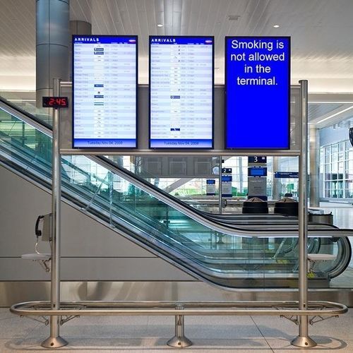 Airport flight information display system InForm Forms+Surfaces