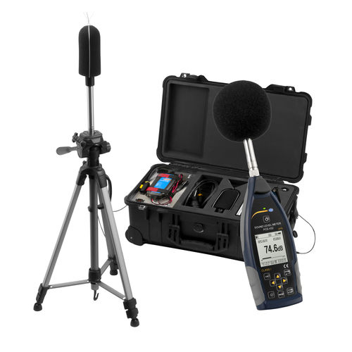 Handheld sound level meter - PCE-432-EKIT - PCE Deutschland GmbH - class 1 / USB / for airport