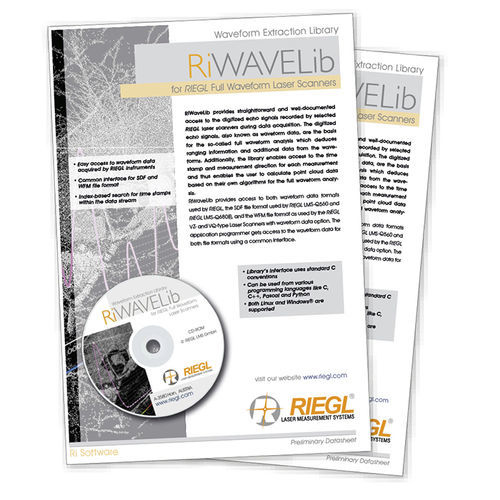 Programming software library - RiWaveLIB - RIEGL LASER MEASUREMENT SYSTEMS GMBH - measurement / data acquisition / calculation