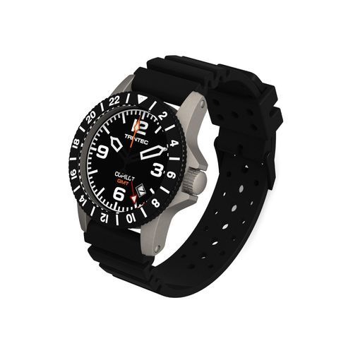 Aviator watch - CO-GMT-SS - TRINTEC - quartz