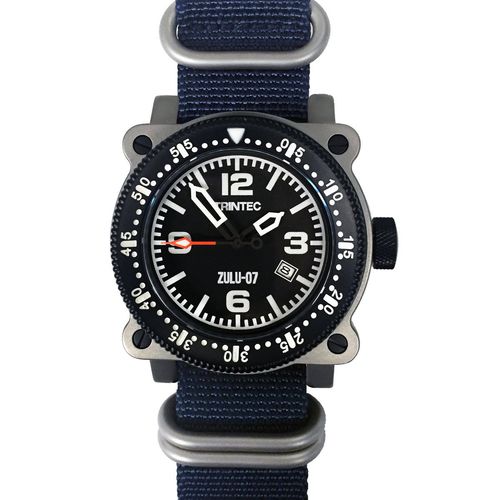 Aviator watch - ZULU-07-PRO-SS-BL - TRINTEC - self-winding