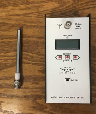 Avionics tester - AV-15 - Sun Avionics  - aeronautical