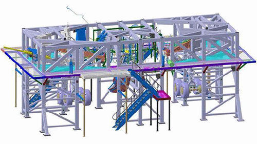 Fatigue test bench - LG0 A350 XWB - Certia - for landing gear / mechanical / aeronautical