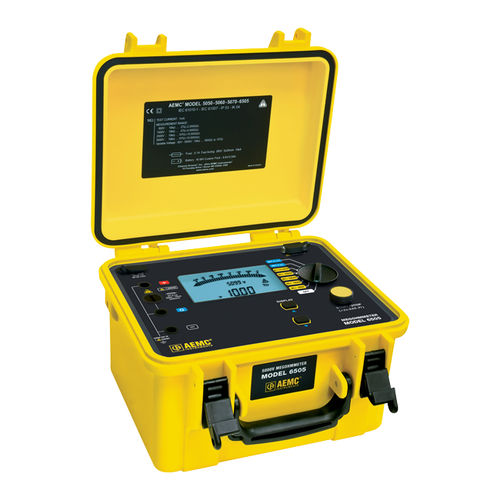 Portable megohmmeter - 6505  - AEMC Instruments  - for the aeronautical industry
