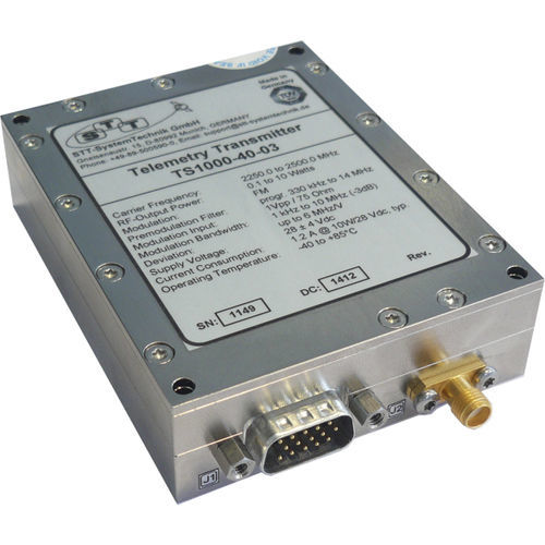 Sband video transmitter TS1000 STTSystem Technik for aircraft