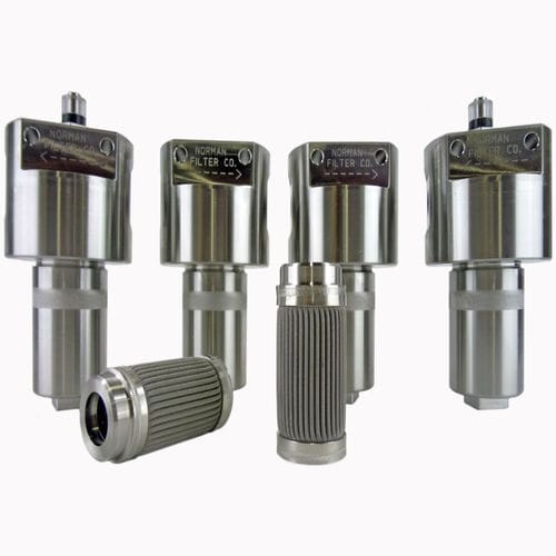Oil filter - U-115 Series - Norman filter Company - for gas / wire mesh