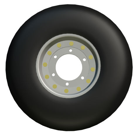 Light aircraft tire - WT-70162 - Stomil-Poznan - tailwheel / 8in / 3,2in