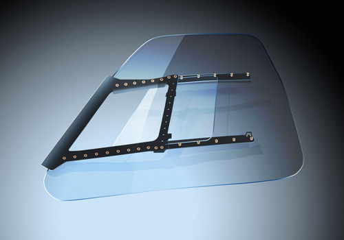 Helicopter aircraft window - UH-60  - Control Logistics Inc. - acrylic / polycarbonate