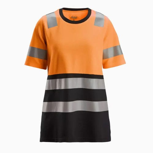 Work T-shirt - 2573 - Snickers Workwear AB - for airport / high-visibility / cotton