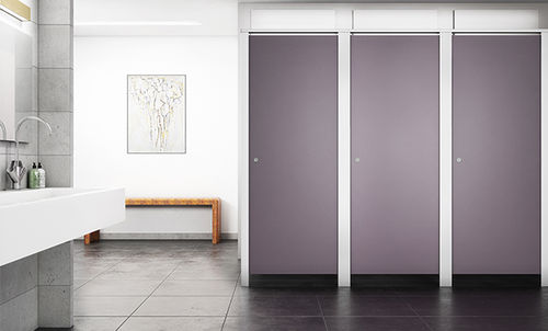 Airport toilet cubicle - fusion - Venesta - laminate / aluminum
