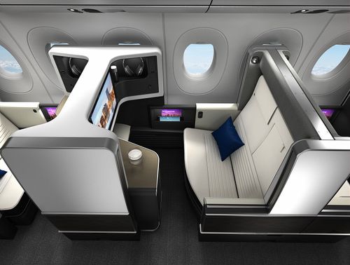 Aircraft cabin seat - Fusio - Safran Seats - business class / with ...