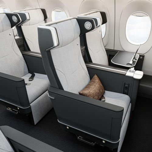 Aircraft cabin seat - Z535i - Safran Seats - economy class / with armrests / with table