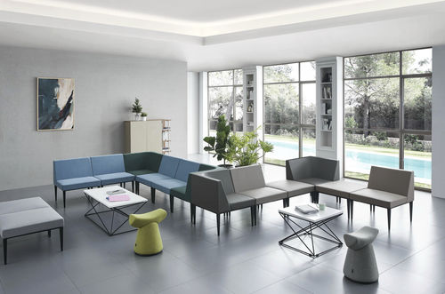 Airport sofa - SJ5202 - Guangdong Oshujian Furniture Manufacturing Co., Lt - modular / compact / straight