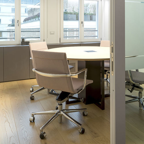 Airport chair - Valea  - ICF S.p.A. - on casters