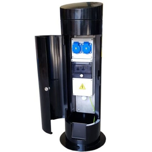 Fixed bollard - IRIDE series - VMR - for airport / electrical distribution