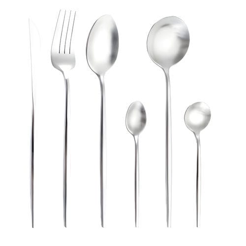 Business aircraft cutlery kit JALPA Sky Blue stainless steel