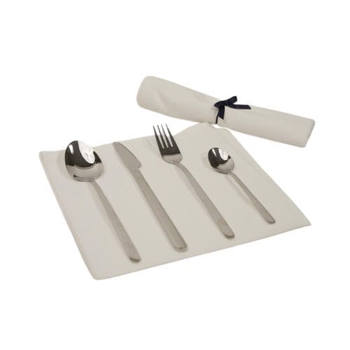 Business aircraft cutlery kit - Sky Blue - stainless steel / reusable