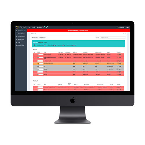Management software - CAMO - eAvio d.o.o. - quality / for maintenance / for aeronautics