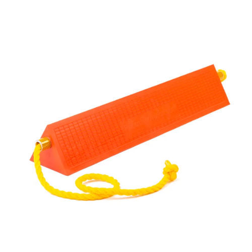 Aircraft wheel chock - 89022 series - Rosen InnovatIon AB - rubber / polyurethane / yellow