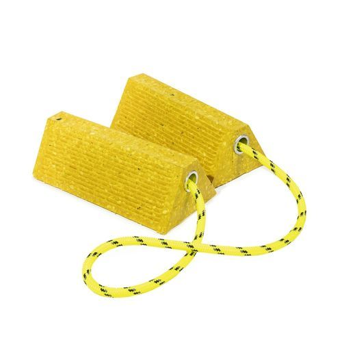 Aircraft wheel chock - 89160-101 - Rosen InnovatIon AB - rubber / yellow / black