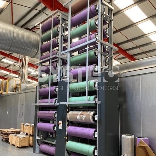 Vertical storage system - Systeo Industrie - automated / with stacker crane / for the aerospace industry