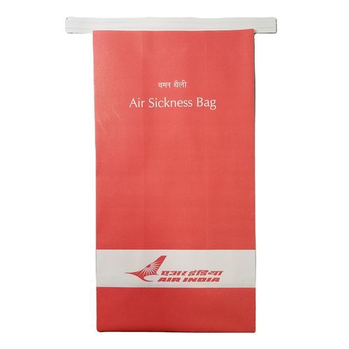 Aircraft sick bag - India AIRWAYS - Tianchang Cheers Metal Limited / Tianchang Avn Gse Nanjing Ltd. - paper