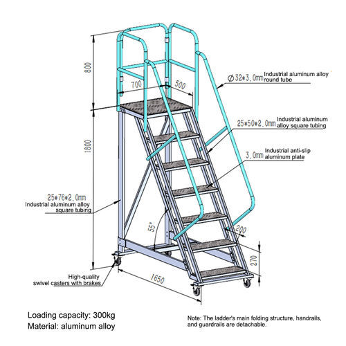 Aircraft maintenance access platform - CM-AML180 - Tianchang Cheers Metal Limited / Tianchang Avn Gse Nanjing Ltd. - MRO / movable / disassemblable