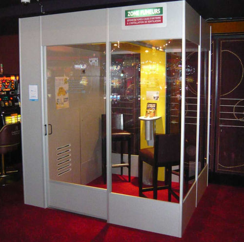 Airport smoking cabin - SPR series - SMOKER - single-person / standalone